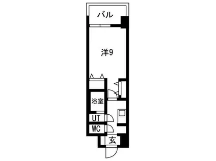GLUCK MAISON S(1K/4階)の間取り写真