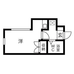 RX神宮前(ワンルーム/4階)の間取り写真