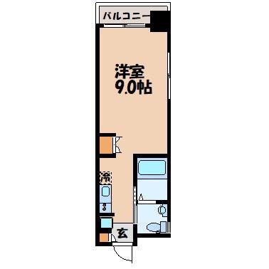 COCO今博多町(1K/7階)の間取り写真