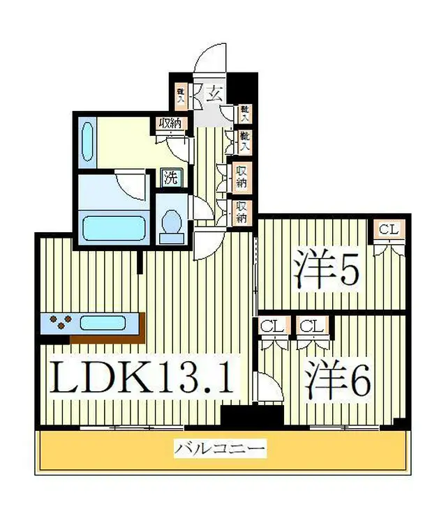 The Kashiwa Tower 4階階 間取り