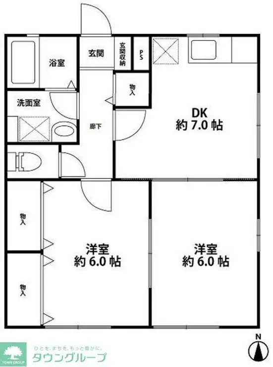 コートサンキュー 1階階 間取り