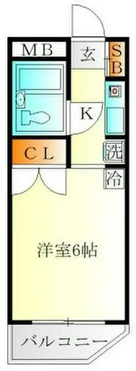 センチュリー白楽 2階階 間取り