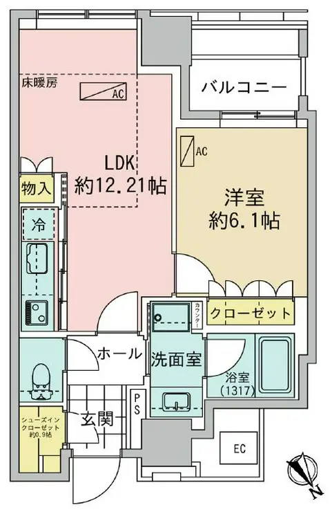 パークコート神宮前The Air 3階階 間取り