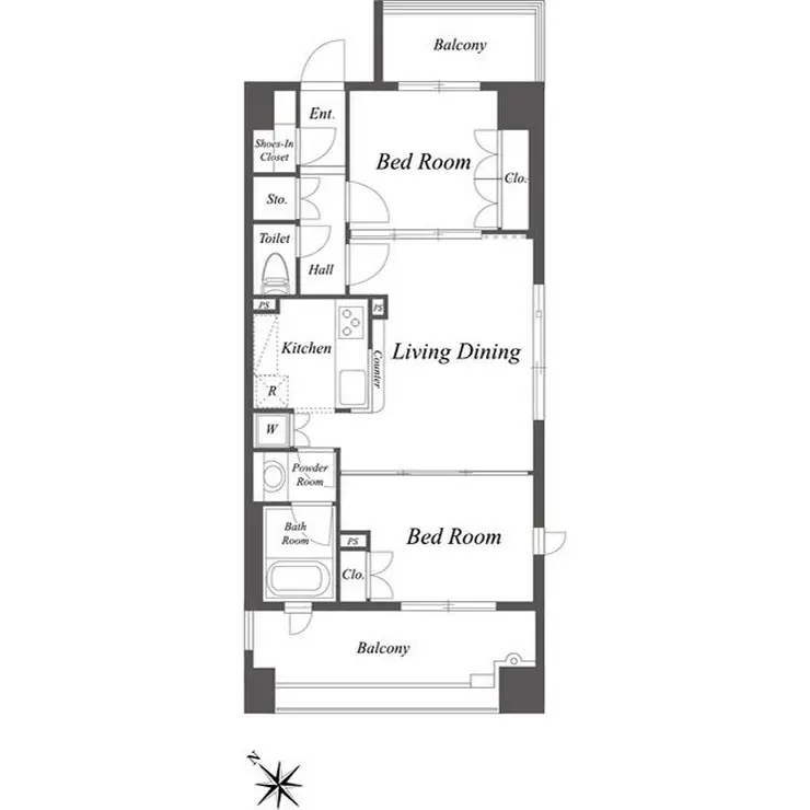 グレースレジデンス東京 7階階 間取り