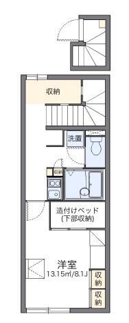 レオパレス長池(1K/2階)の間取り写真