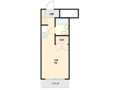 リエス高尾(ワンルーム/4階)の間取り写真