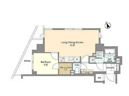 AIFLAT代々木上原(1LDK/5階)の間取り写真