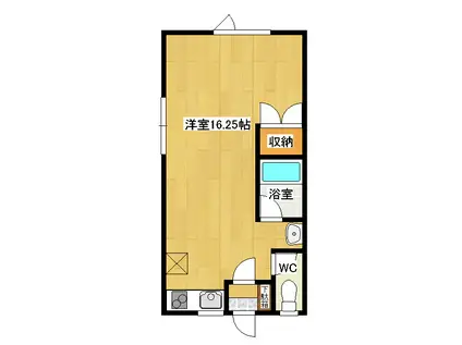 イースト SIDE APARTMENT Iイーストサイドアパートメン(ワンルーム/2階)の間取り写真