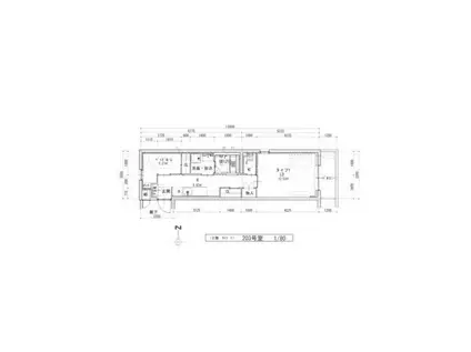 FLAT御器所(1SLDK/2階)の間取り写真