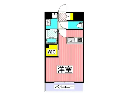 ラーナ新水前寺(ワンルーム/6階)の間取り写真