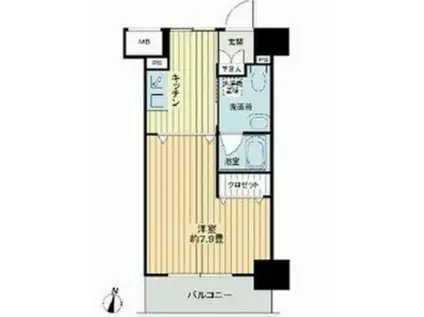 フィットエル仙台一番町(1K/8階)の間取り写真