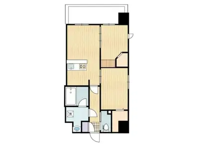 プエルト ボニート(2LDK/4階)の間取り写真