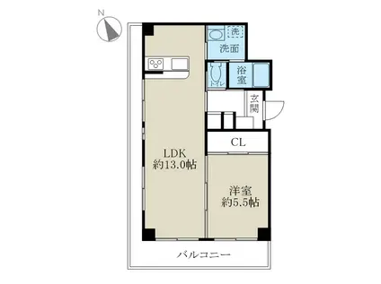 セゾン・ド・ロワール(1LDK/3階)の間取り写真