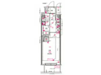 CREST TAPP名古屋山王(1K/6階)の間取り写真