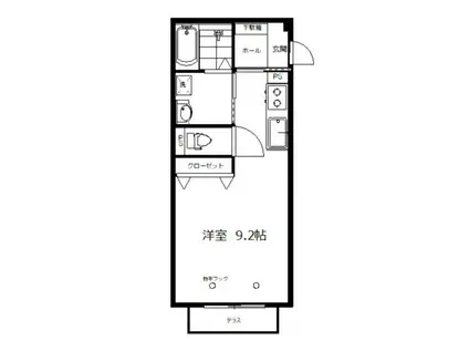 アムールアドニス(ワンルーム/1階)の間取り写真