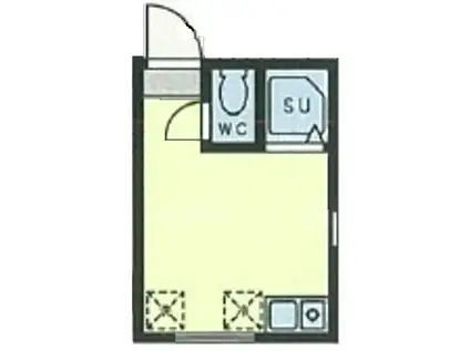 TM川崎大師(ワンルーム/2階)の間取り写真