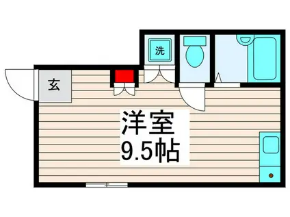 ユキミグランシャレー島根II(ワンルーム/1階)の間取り写真