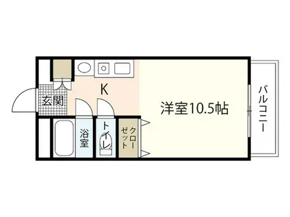 アルバパッソ(ワンルーム/4階)の間取り写真