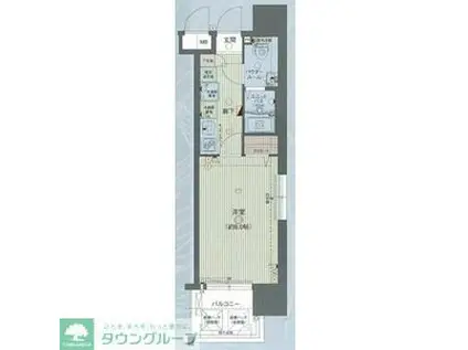 プレサンスMIU新栄(1K/4階)の間取り写真