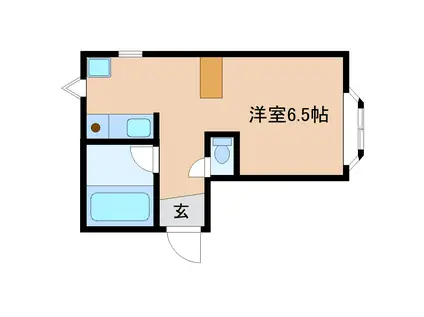 M S学園前(ワンルーム/3階)の間取り写真