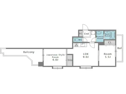 富士プラザIII(2LDK/7階)の間取り写真