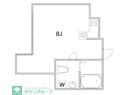 フランチェスカ代田橋(ワンルーム/3階)の間取り写真
