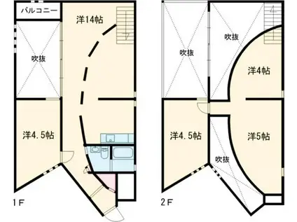 アーク諏訪の森(4LDK/4階)の間取り写真