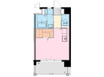 CARON旭通(ワンルーム/3階)の間取り写真