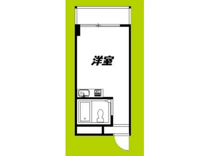 ラパンジール道頓堀(ワンルーム/3階)の間取り写真