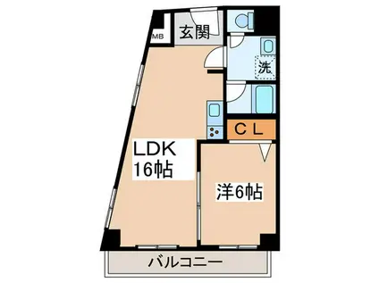 ガーデンヒルズ聖蹟桜ヶ丘(1LDK/3階)の間取り写真