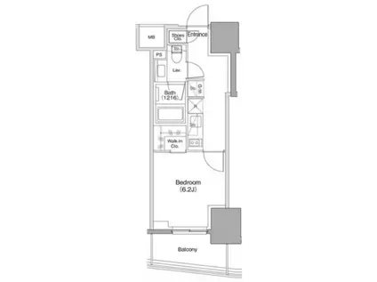 ザ・パークハビオ本郷菊坂(1K/11階)の間取り写真