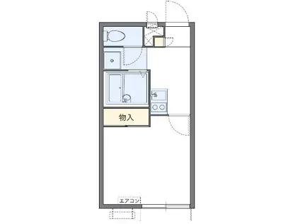ＪＲ中央線 西荻窪駅 徒歩18分 2階建 築16年(1K/1階)の間取り写真