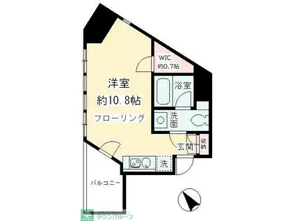 APRICOT琴似2・2(1LDK/2階)の間取り写真