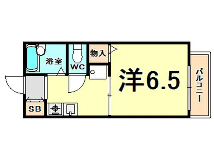 ミユキハイツ(1K/2階)の間取り写真