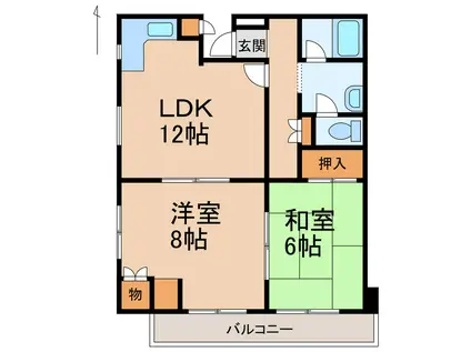 パル・シャトー海南(3LDK/9階)の間取り写真