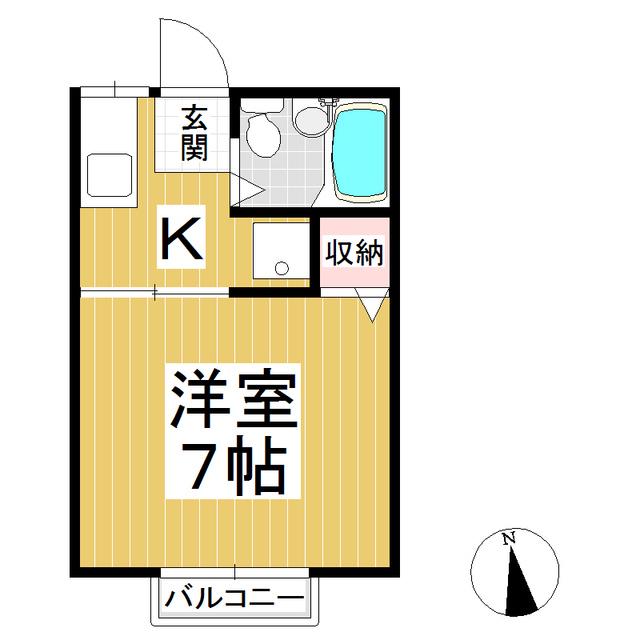 エスポワールハイツ(1K/1階)の間取り写真