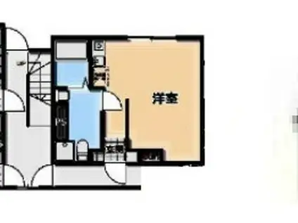 KI-FLAT 高島平(ワンルーム/1階)の間取り写真