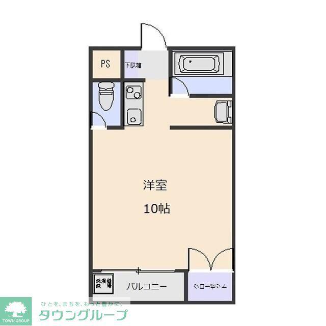 クオリティハイツ稲荷町(ワンルーム/3階)の間取り写真