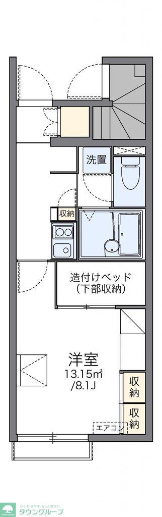 レオパレスシュガーハイム(1K/1階)の間取り写真