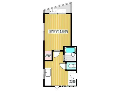 スミエール21(1K/3階)の間取り写真