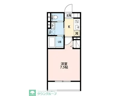 ROBOT HOME 習志野II(1K/3階)の間取り写真