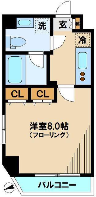ラフィスタ中野鷺宮(1K/3階)の間取り写真