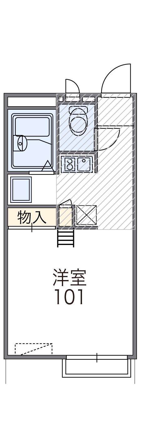 レオパレス正和荘(1K/1階)の間取り写真