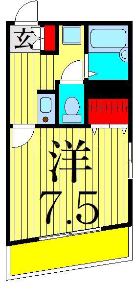 アヴァンセ西遊(1K/3階)の間取り写真