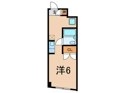 立幸目白ビル(ワンルーム/3階)の間取り写真