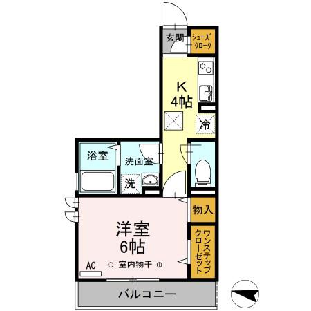 ロイヤルアーク(1K/3階)の間取り写真