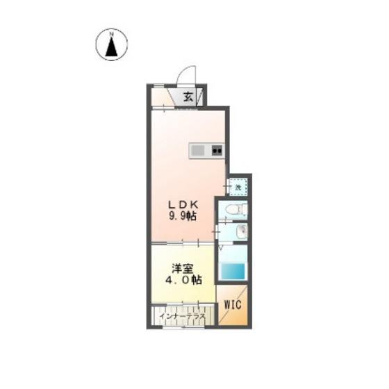 シティーパレス(1LDK/1階)の間取り写真