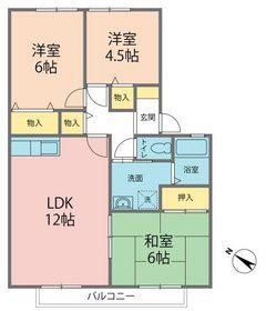 プレジオ2(3LDK/1階)の間取り写真