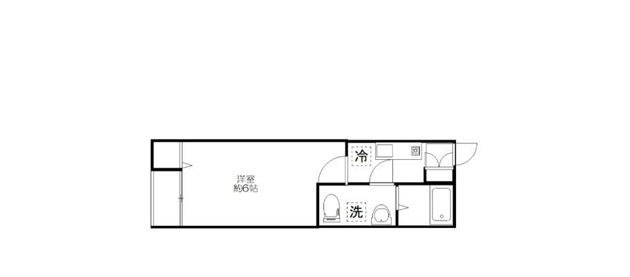 NOIX NEUF(1K/2階)の間取り写真
