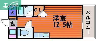 ウエスティンパレス(ワンルーム/5階)の間取り写真
